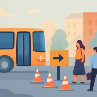 Desvíos en 40 líneas de colectivos por obras en calle Patricias Mendocinas, Mendoza