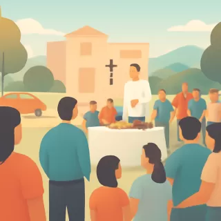 San Martín realizó la Bendición de los Frutos en el Club Alto Verde