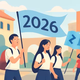 Estudiantes de Puerto Iguazú realizaron el Banderazo Promo 2026