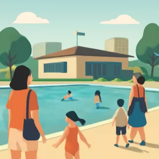 Cipolletti inaugura la pileta municipal en Isla Jordán y abre la temporada de verano