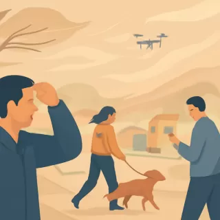 Temporal de viento impide búsqueda con perros rastreadores en El Arenal