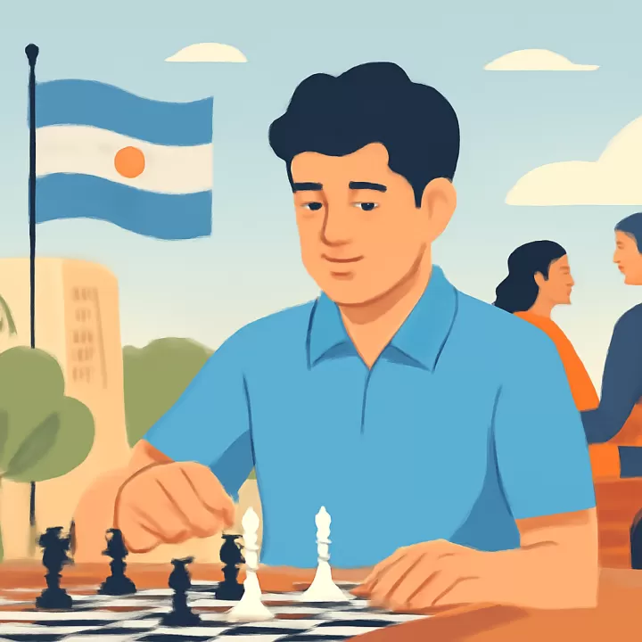 Faustino Oro, joven talento argentino en el ajedrez internacional