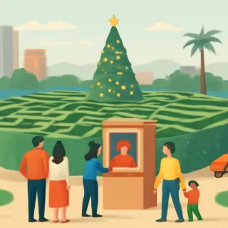 Los Ángeles inaugura el laberinto navideño más grande del mundo con entradas desde US$30