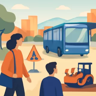 Desvíos en 40 líneas de colectivos por obras en Patricias Mendocinas, Mendoza