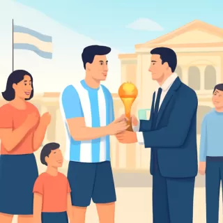 Santiago Montiel recibe el premio Puskás 2025 al mejor gol de la temporada