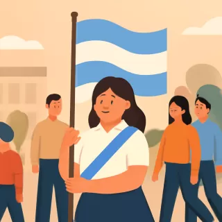 Guadalupe Beñacar, alumna con síndrome de Down, elegida abanderada en escuela especial de Posadas