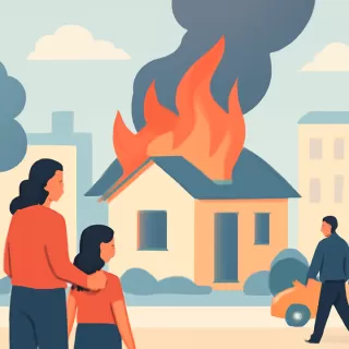 Incendio destruyó una casa abandonada en la capital mendocina