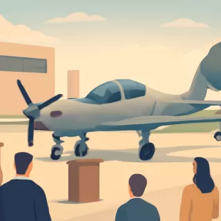 FAdeA presenta en Córdoba el avión de entrenamiento IA-100B para la Fuerza Aérea Argentina