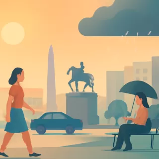 Aumento de calor e inestabilidad con lluvias previstas para el fin de semana en Buenos Aires