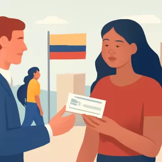 Migrante colombiana se autodeportó de EE.UU. mediante CBP Home y confirma pago recibido