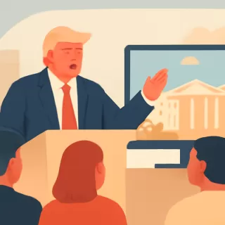 Trump exagera los logros de su primer año en un discurso televisado a la nación