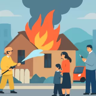 Incendio destruyó una vivienda en Alto Manzano el 16 de diciembre de 2025