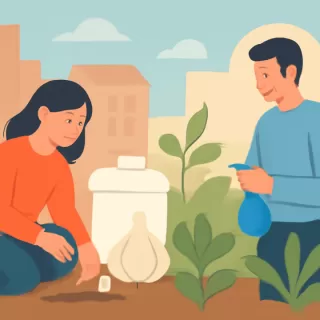 Tres métodos para usar dientes de ajo como repelente natural de plagas en plantas