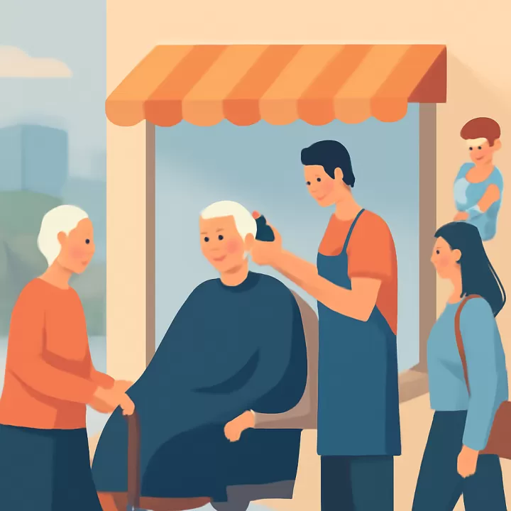 Barbería en Posadas brinda cortes de pelo gratuitos a jubilados