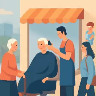 Barbería en Posadas brinda cortes de pelo gratuitos a jubilados