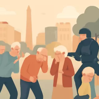 Represión a jubilados en la previa a la marcha de la CGT