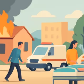 Hombre incendió su casa en el barrio Municipal de Las Heras y fue hospitalizado