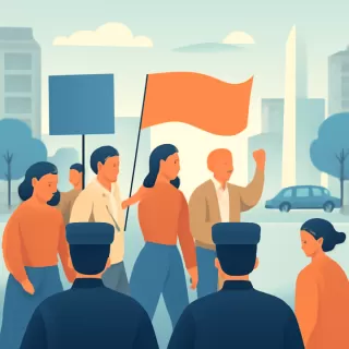 El Gobierno implementó el protocolo antipiquete en la marcha de la CGT en Buenos Aires