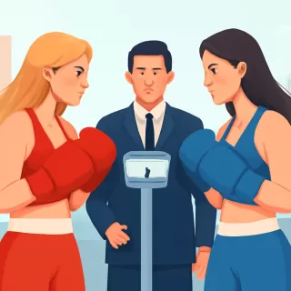 Flor Vigna y Mica Viciconte se enfrentan en el pesaje previo a Párense de Manos 3