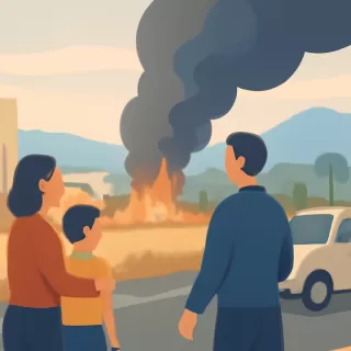 Incendio de pastizales y basura genera alerta en Trelew