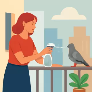 Fórmula casera simple y económica para ahuyentar palomas de balcones y terrazas