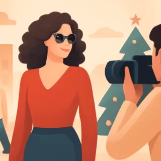 Pampita sorprende con un look renovado en una sesión fotográfica navideña