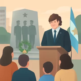 Milei homenajeó a dos soldados y un gendarme fallecidos esta semana