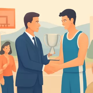 Nicolás de los Santos logró el subcampeonato en el torneo de básquet del Valle del Chubut