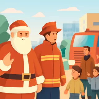 Papá Noel recorrerá los barrios de Cipolletti acompañado por Bomberos Voluntarios