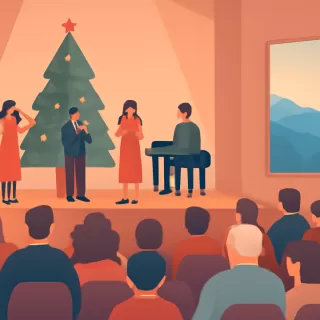 Concierto de Navidad en Villa La Angostura reunió a más de 250 vecinos