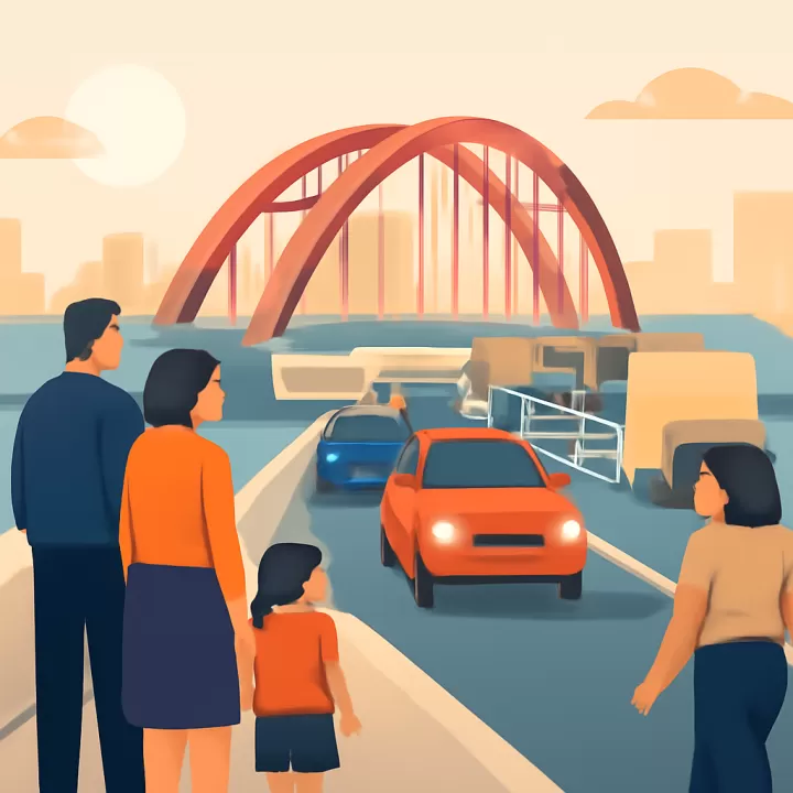 Incremento del tránsito en el puente Posadas–Encarnación por inicio de las fiestas