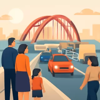 Incremento del tránsito en el puente Posadas–Encarnación por inicio de las fiestas