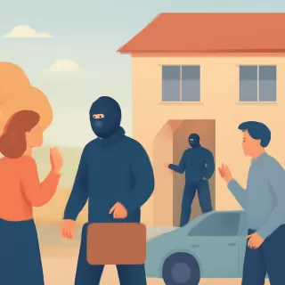 Cinco ladrones encapuchados robaron 20 millones de pesos, 10 mil dólares y armas en la casa de un juez en Laferrere