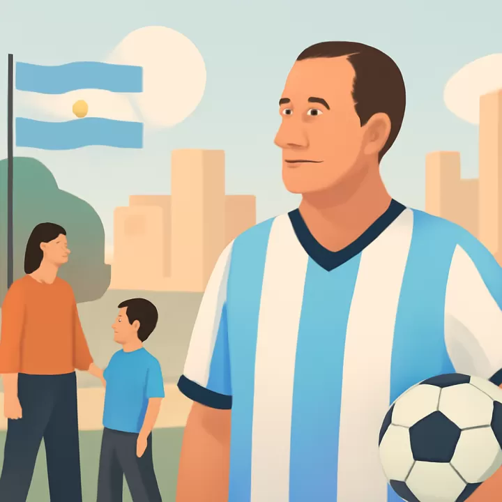 Gustavo De Luca, ex promesa de River y veterano de la Guerra de Malvinas