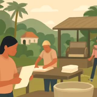 Taller en la selva peruana produce papel para los menús de los mejores restaurantes del mundo