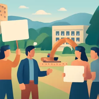 Apelan rechazo de medida cautelar contra obras escolares en espacio verde de Villa La Angostura