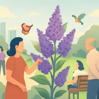 La buddleja, planta que florece todo el verano y atrae mariposas al jardín