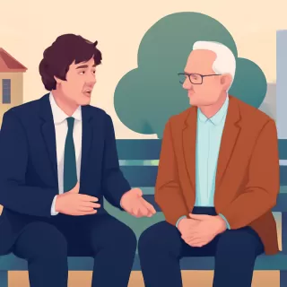 Milei y Robert Merton dialogaron sobre decisiones en contextos de alta incertidumbre en Olivos