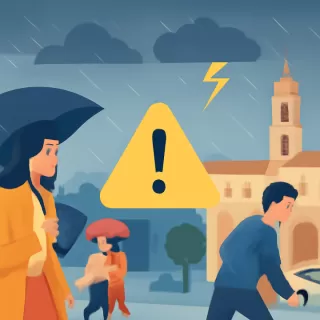 Alerta por fuertes tormentas en Córdoba para este domingo