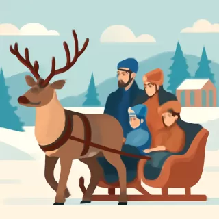 Leandro Paredes pasa sus vacaciones en Finlandia con un paseo en trineo de renos