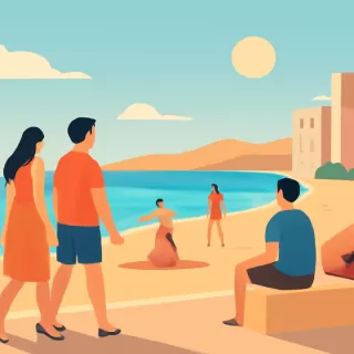 Comodoro Rivadavia inicia el verano con clima excepcional y alta concurrencia en sus costas