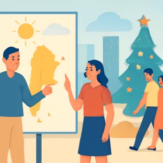 Pronóstico del clima para la Navidad 2025 en Argentina según el SMN