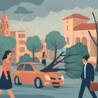 Tormenta en Córdoba deja árboles caídos y mantiene la inestabilidad