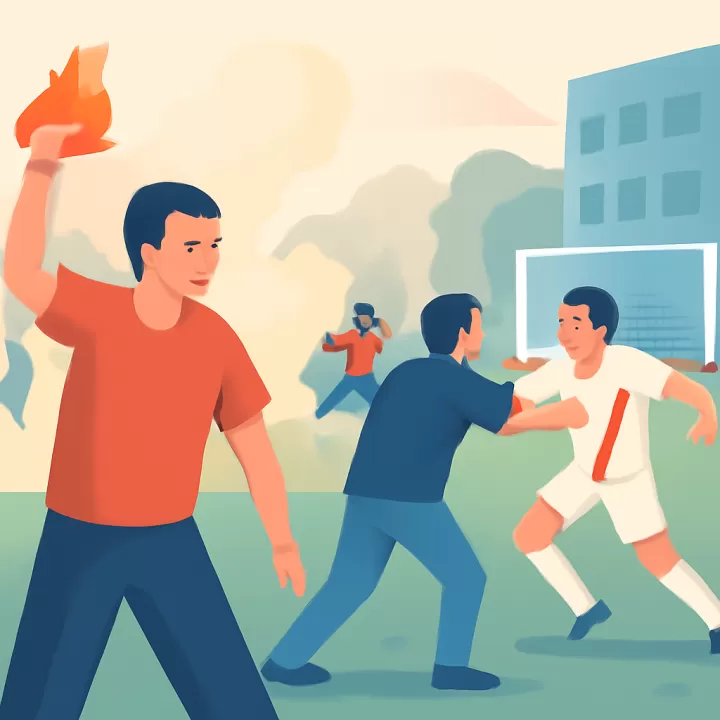 Incidentes violentos empañan la final de fútbol de Huracán