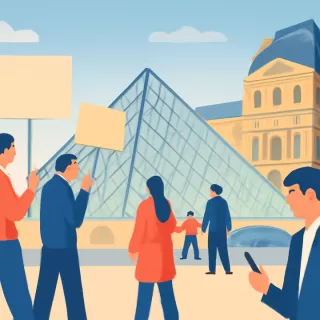 Huelga y crisis en el Louvre: cierre parcial y problemas tras robo millonario