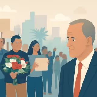 Miles de australianos rindieron homenaje a las víctimas del atentado en Bondi Beach con abucheos al premier Albanese