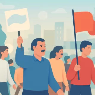 La CGT se movilizó contra la reforma laboral en Argentina