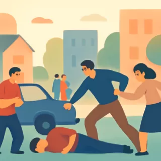 Trelew: robo de auto, atropello y linchamiento durante partido de fútbol barrial