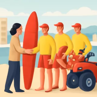 Guardavidas de Playa Unión reciben nuevo equipamiento para la temporada de verano 2025-2026