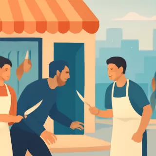 Intento de robo en carnicería de Rosario fue frustrado por trabajadores con cuchillos